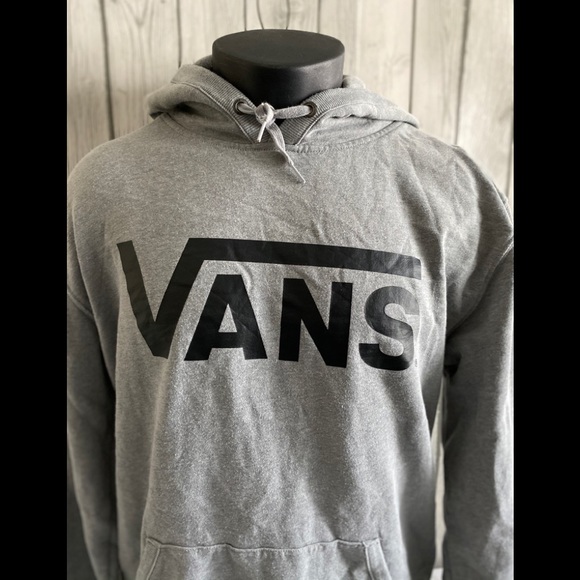 grey hoodie vans